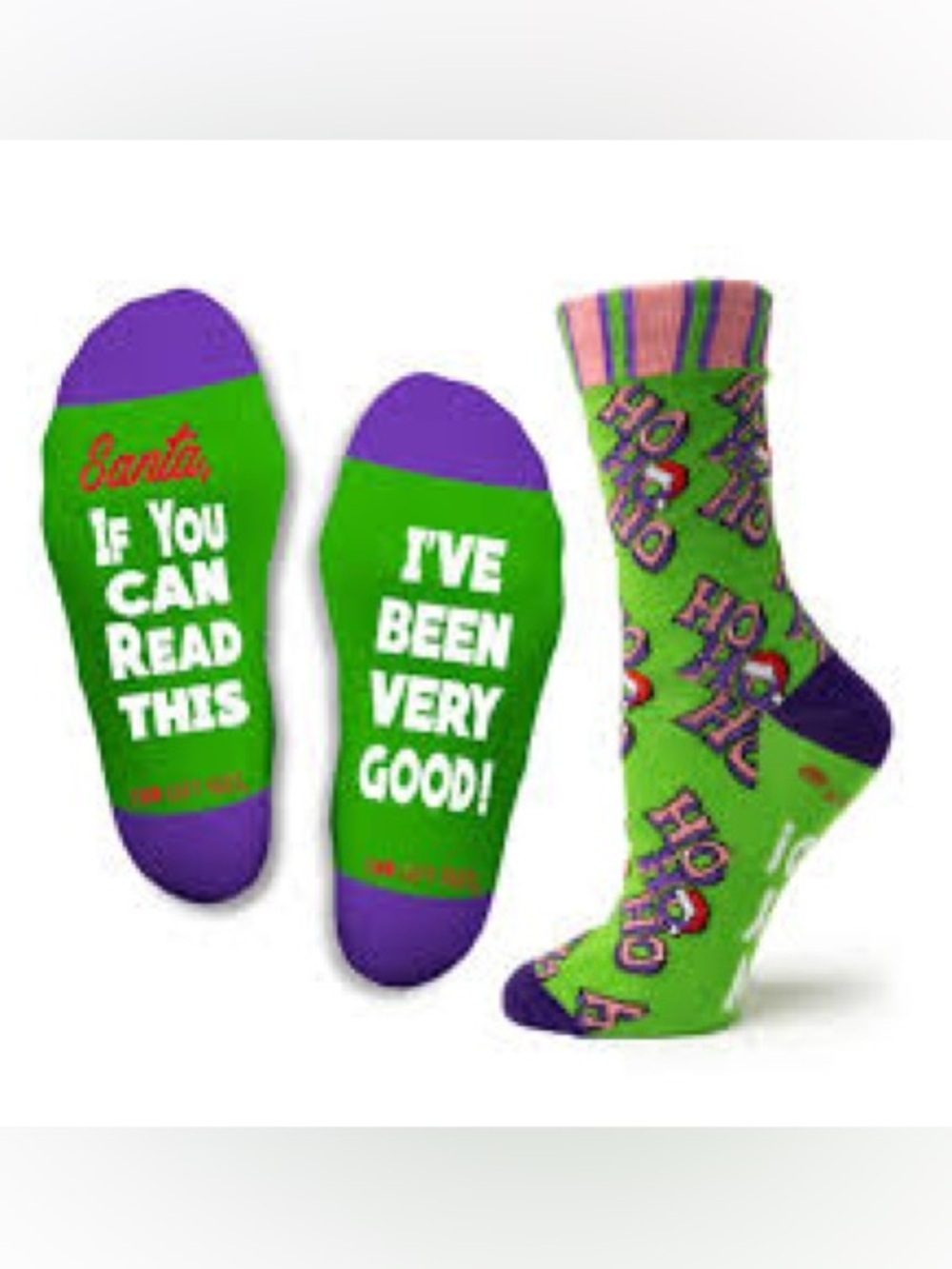 NWT Two Left Feet | Holiday 'I've Been Very Good' Novelty Socks Christmas